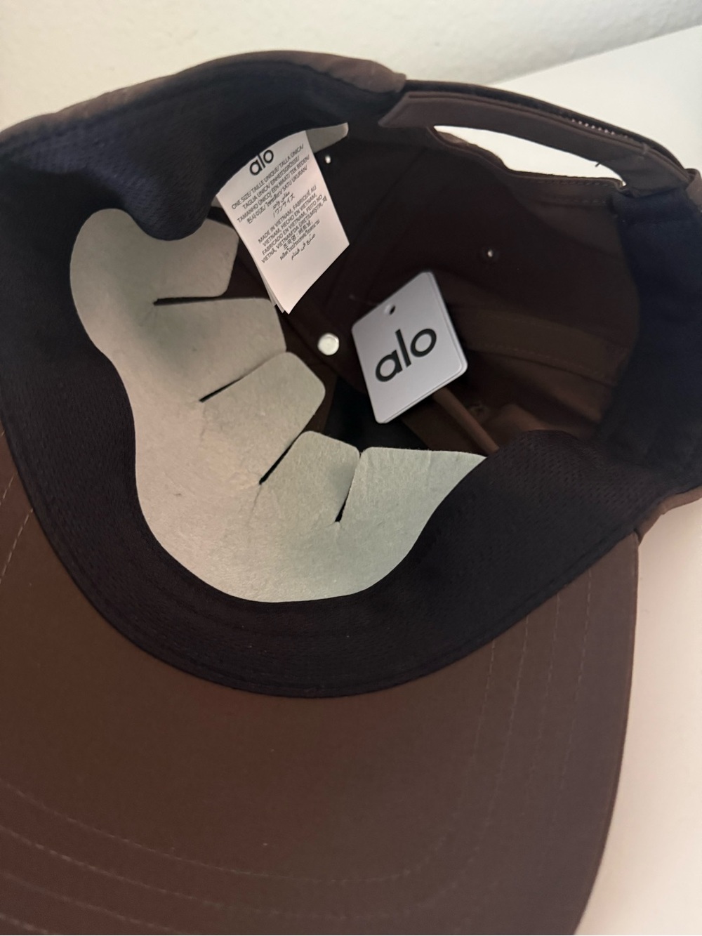 ALO Yoga Dark Brown Logo Cap - Picture 2 of 2